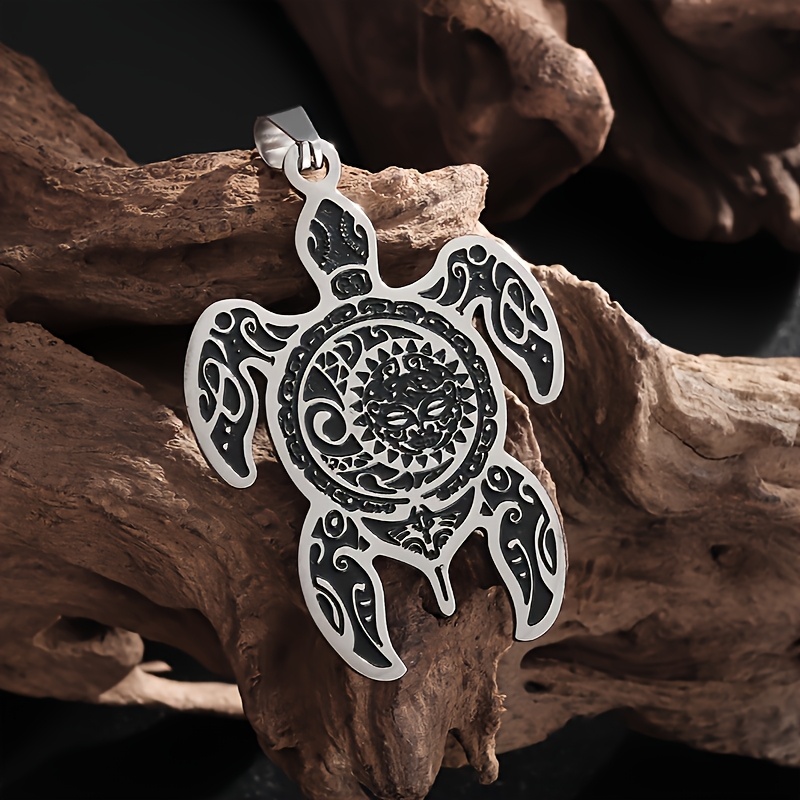 Personalized Turtle Brooch and Pendant Necklace